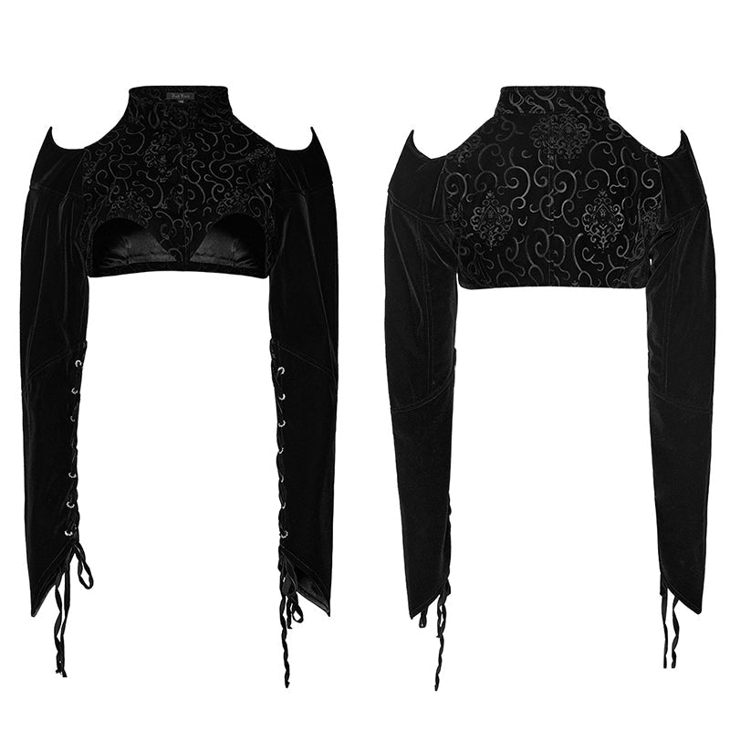 WY-1522XDF Gothic velvet  blossom  Bolero