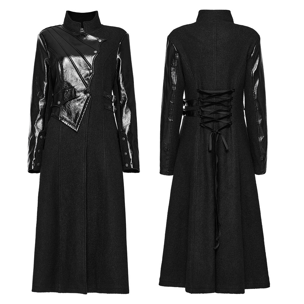 WY-1532ECF Gothic woolen fabric thick coat