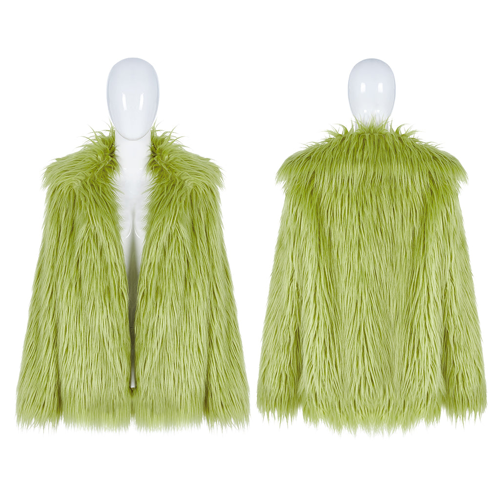 WY-1059XCF Simple punk imitation fur coat