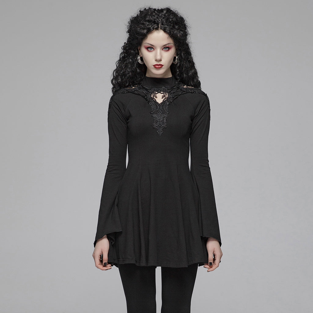 Gothic Hollow-out A hem Pendulum Dress